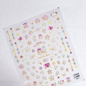 Little Twin Stars Themed Nail Art Stickers/Decals